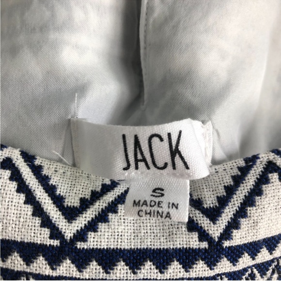 Jack by BB Dakota Navy and White Patterned Dress - Picture 3 of 9